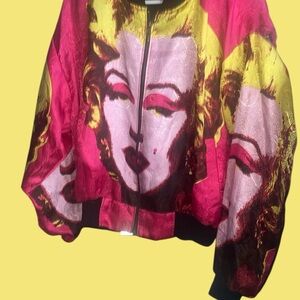 Vibrant Pink and Yellow Women's Jacket
